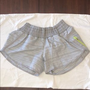 Lululemon Gray Stripe Shorts